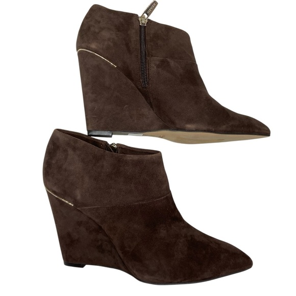 Coach Oakdale Women's Leather Pointed Ankle Booties, Chestnut 8.5 Fall Classic - Picture 3 of 13
